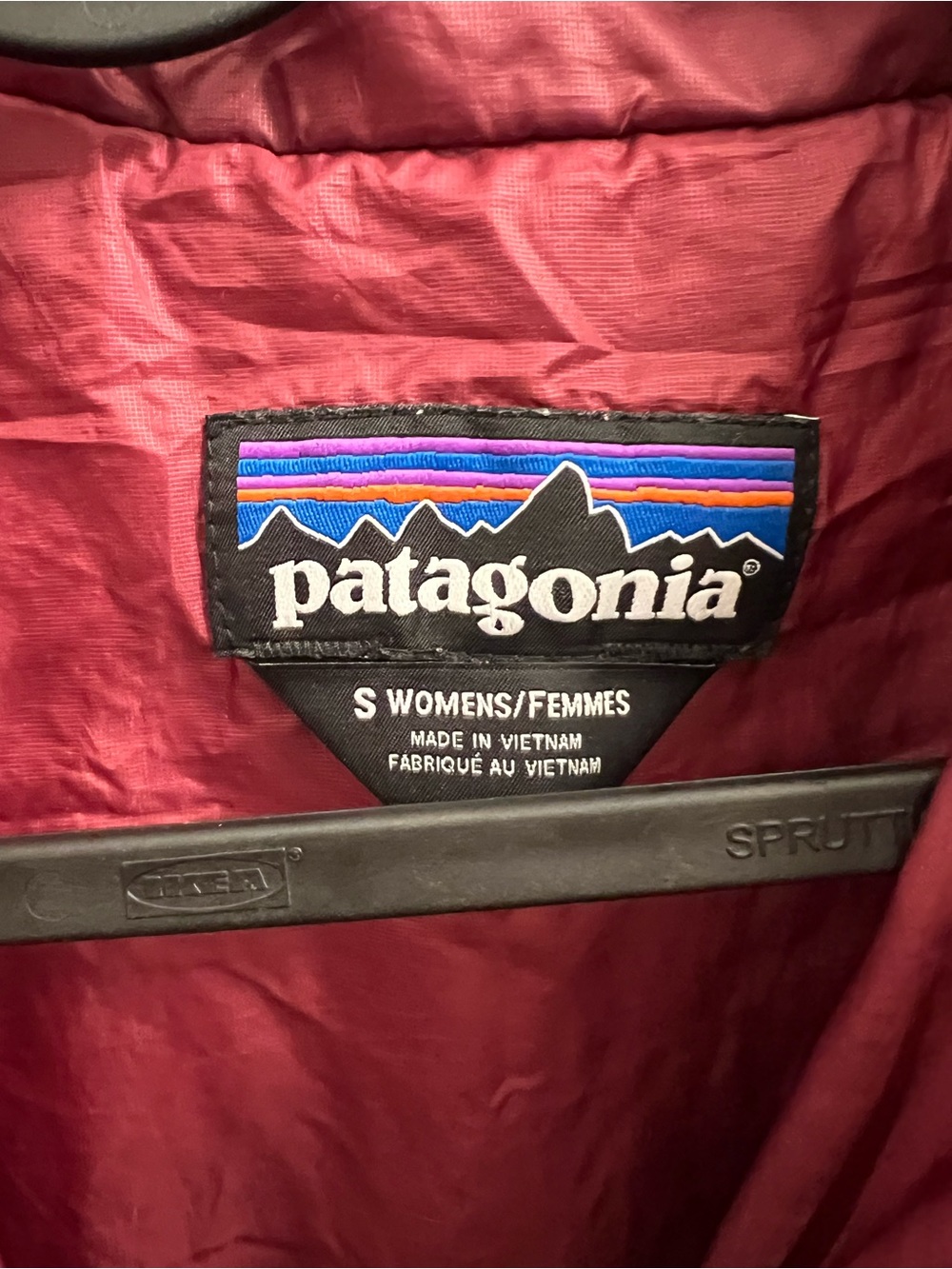 Patagonia Women’s Nano Puff Insulated Puffer Burgundy Quilted Jacket S - Picture 3 of 6